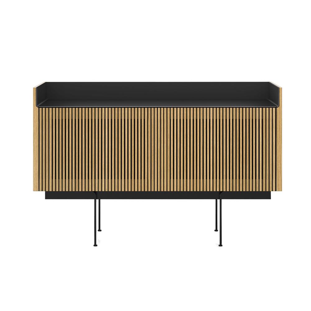 PUNT MOBLES buffet meuble STOCKHOLM avec 2 portes STH203 avec la base H 29 cm