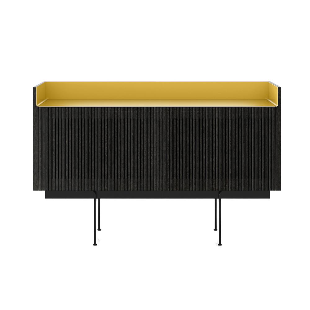 PUNT MOBLES buffet meuble STOCKHOLM avec 2 portes STH203 avec la base H 29 cm