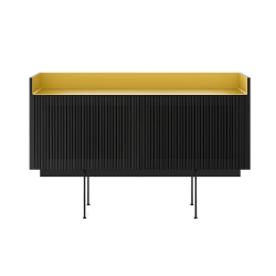 PUNT MOBLES buffet meuble STOCKHOLM avec 2 portes STH203 avec la base H 29 cm