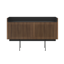 PUNT MOBLES buffet meuble STOCKHOLM avec 2 portes STH203 avec la base H 29 cm