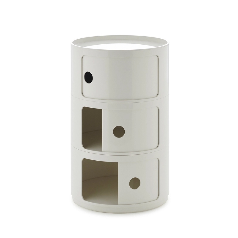 KARTELL table de chevet COMPONIBILI NEW BIG à trois éléments