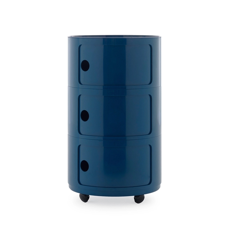 KARTELL table de chevet COMPONIBILI NEW BIG à trois éléments