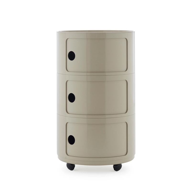 KARTELL table de chevet COMPONIBILI NEW BIG à trois éléments