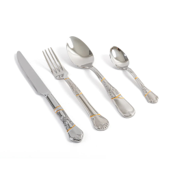 SELETTI set of 4 cutlery KINTSUGI CUTLERY