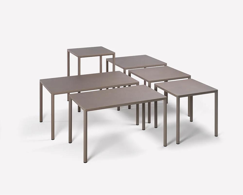 NARDI outdoor square table PIAVE 80 cm