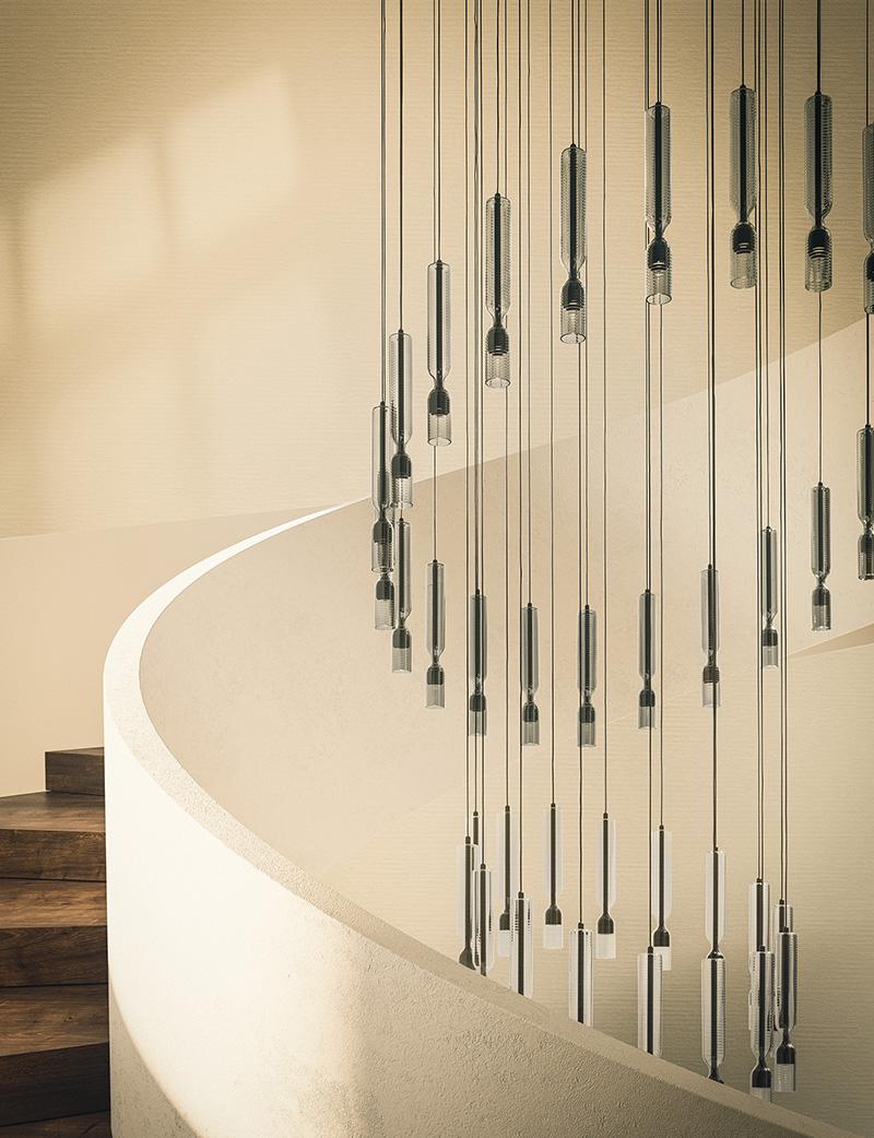 PENTA LIGHT suspension lamp MISTY TEXTURE MICRO H 30 cm