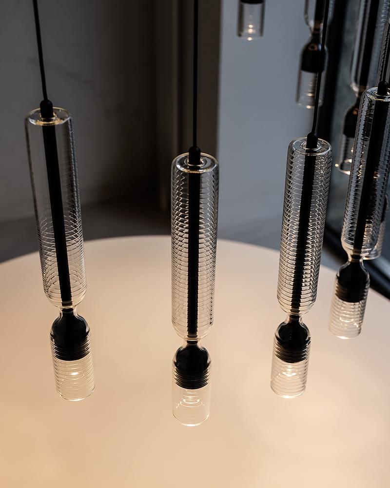 PENTA LIGHT suspension lamp MISTY TEXTURE MINI H 40 cm