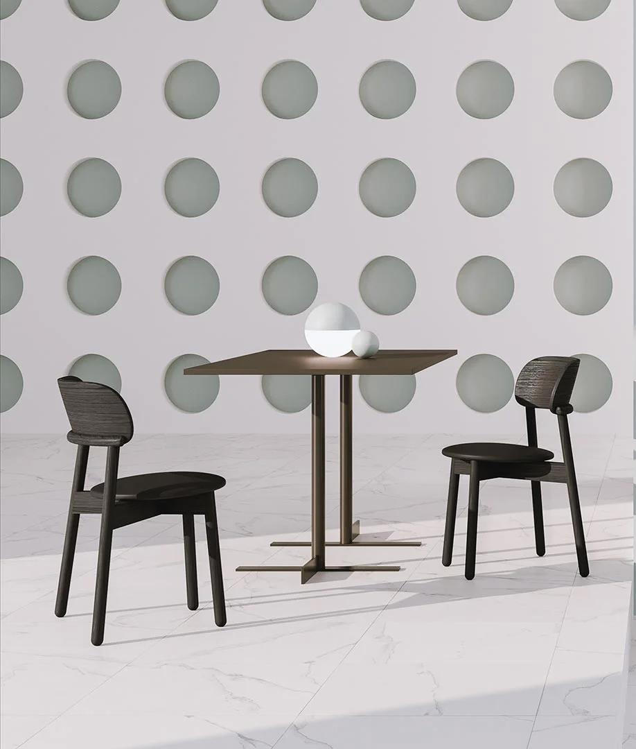 ALMA DESIGN set of 4 chairs without arms MINNIE