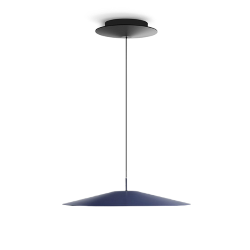 LUCEPLAN lampe à suspension KOINÈ bleu 2700K Ø 37 cm dimmer à coupure de phase