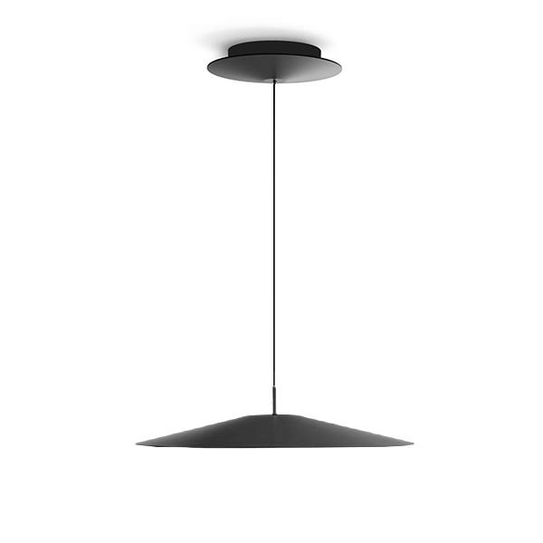 LUCEPLAN lampe à suspension KOINÈ noir 3000K Ø 37 cm dimmer à coupure de phase