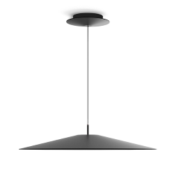 LUCEPLAN lampe à suspension KOINÈ noir 2700K Ø 55 cm dimmer à coupure de phase