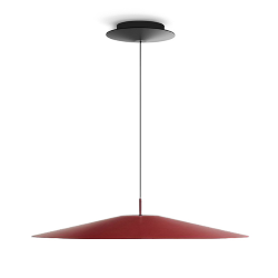 LUCEPLAN lampe à suspension KOINÈ rouge 2700K Ø 55 cm dimmer à coupure de phase