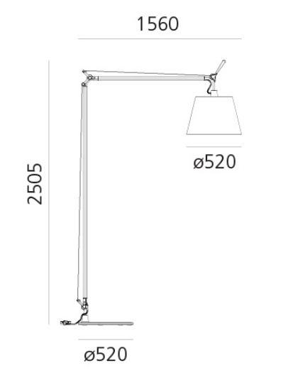 ARTEMIDE TOLOMEO MAXI