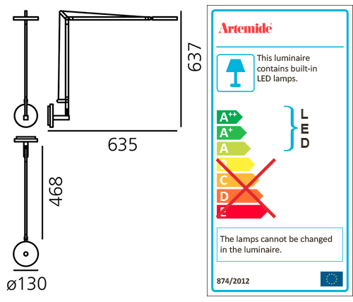 ARTEMIDE DEMETRA WALL