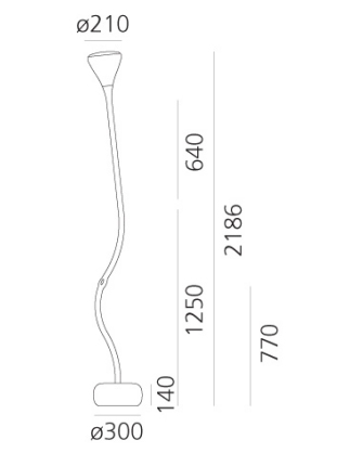 ARTEMIDE PIPE LED FLOOR