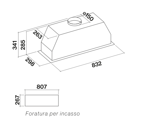 Falmec Gruppo Incasso Plus No-Drop