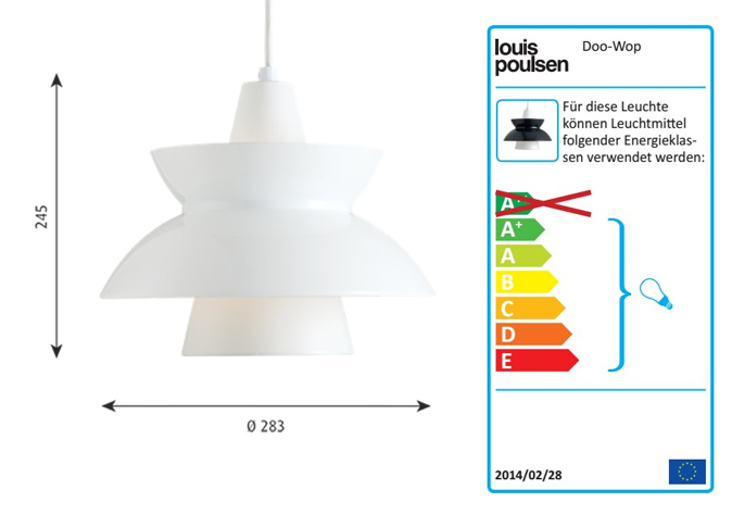 Louis Poulsen Doo Wop sizes