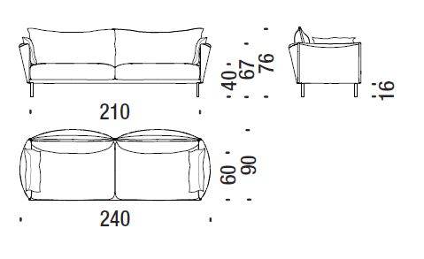moroso gentry 204x90 sizes