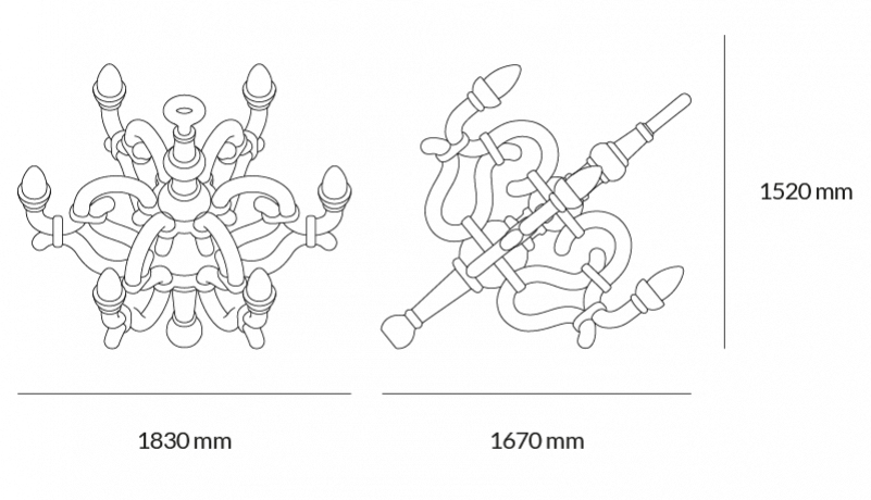 Qeeboo Fallen Chandelier