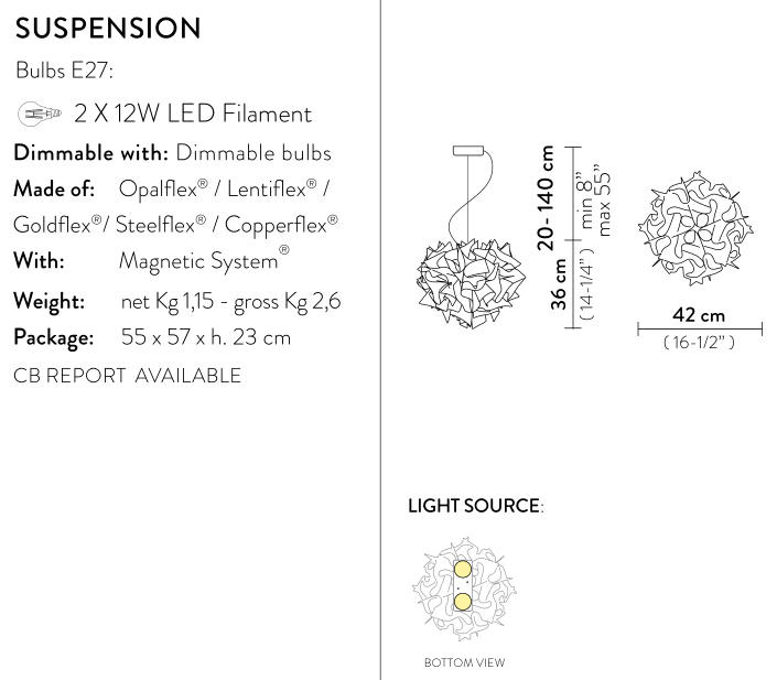 slamp veli large suspension misure