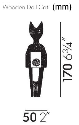Vitra Wooden Dolls Cat & Dog
